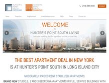 Tablet Screenshot of hunterspointsouthliving.com